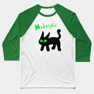 Chibi Midnight Apparel Design Baseball T-Shirt